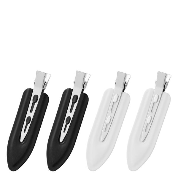 Lady Jayne Multi-Coloured Creaseless Clips Assorted Colours 4 Pack Carousel 4