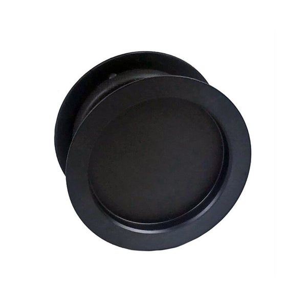 Nidus Cavity Sliding Door Passage Set SCD-PAS-RD-BL Round Matt Black Carousel 1