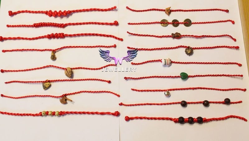 Lucky Symbolic 10 PIECES Red Bracelet~17 Style Choose Carousel 2