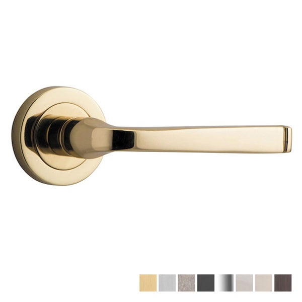 Iver Annecy Door Lever Handle on Round Rose Carousel 2