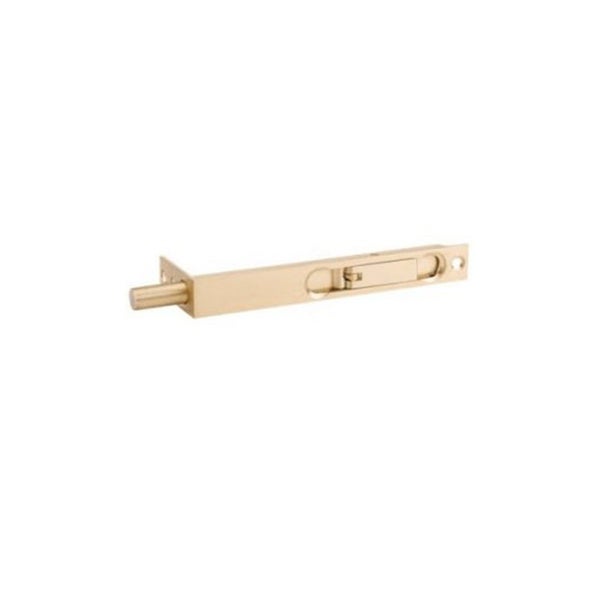 Zanda Flush Bolt 152 x 19mm - 25mm Throw Satin Brass 10423SB Carousel 1