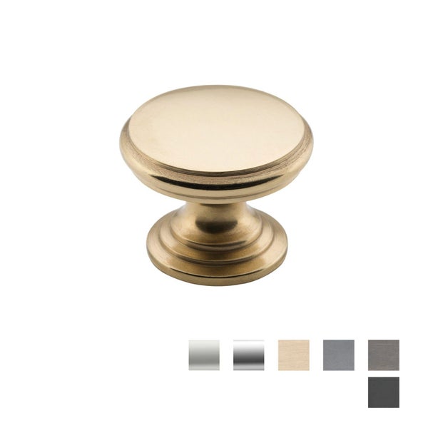 Tradco Flat Cupboard Knob - Available In Various Finishes and Sizes Carousel 2