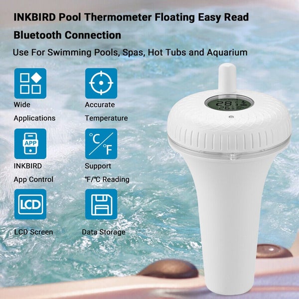 INKBIRD Bluetooth Pool Thermometer SPA Pond Temperature Carousel 2