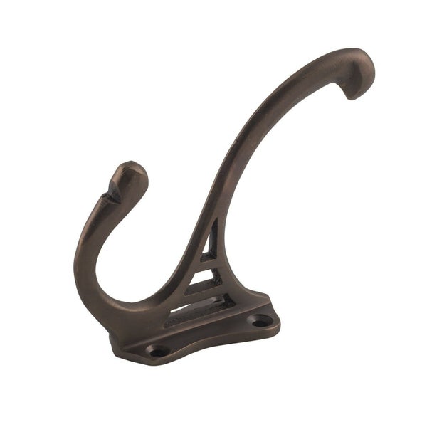 Tradco Federation Hat & Coat Hook Antique Brass 95mm x 70mm TD3959 Carousel 1