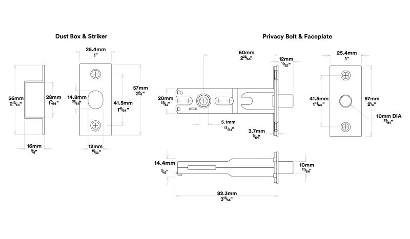 Iver Brunswick Door Lever Handle on Round Rose Privacy Kit - Available in Var... Carousel 7