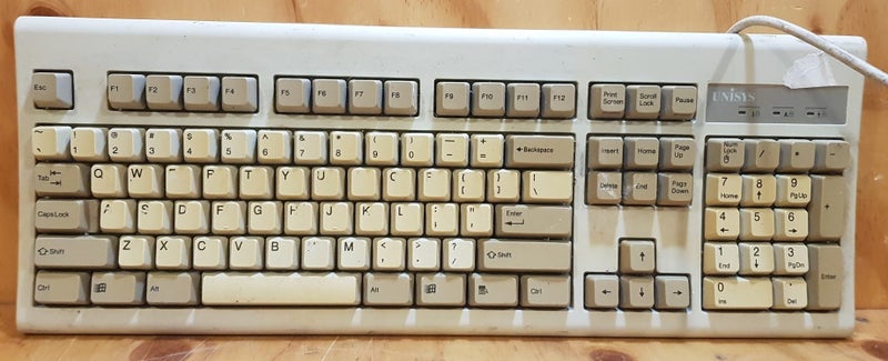 **VINTAGE** UNISYS PCK104-SKB KEYBOARD Carousel 1