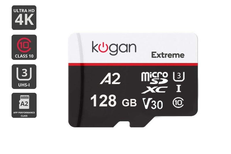 Kogan Extreme 128GB SDXC A2 V30 Micro SD Card Carousel 1