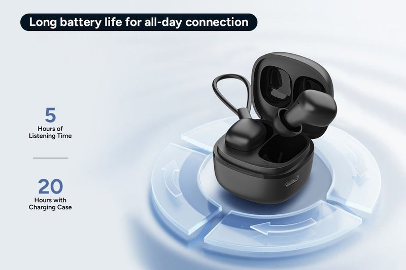 Mini True Wireless Bluetooth Earbuds with Lanyard Carousel 7