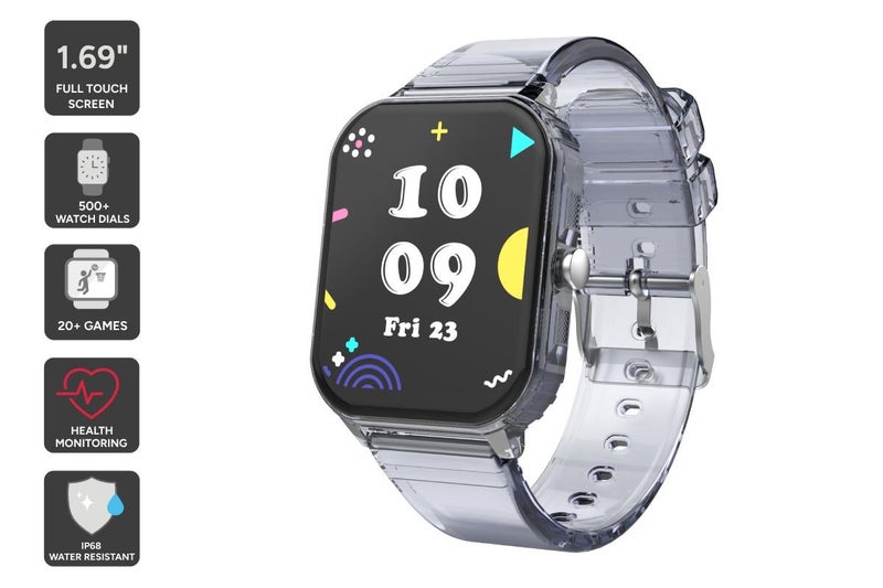 Kogan Aura Smart Watch (Black Transparent) Carousel 1