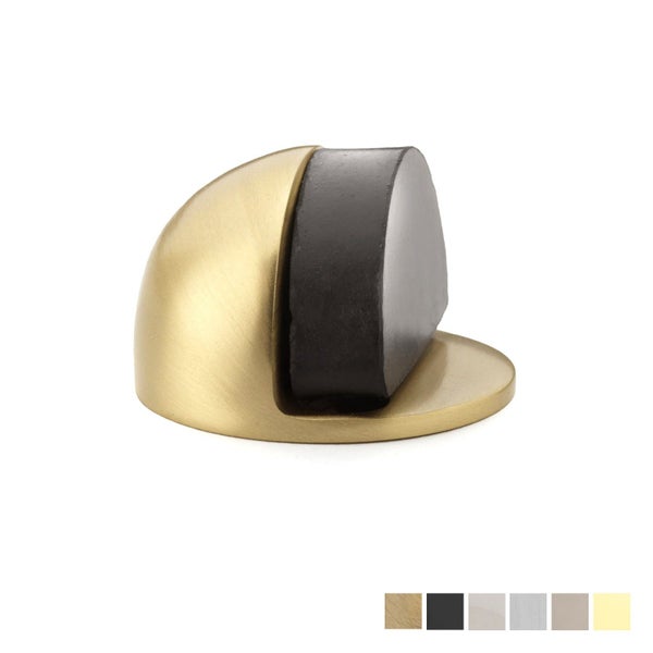 Alexander and Wilks Shield Floor Mounted Door Stop - Available in Various Fin... Carousel 2