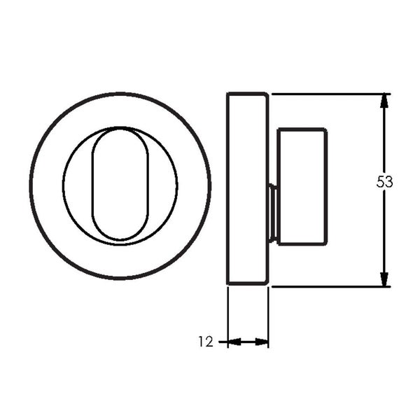 Lockwood Symphony 1220 Series Turn Knob Escutcheon - Available in Various Fin... Carousel 3