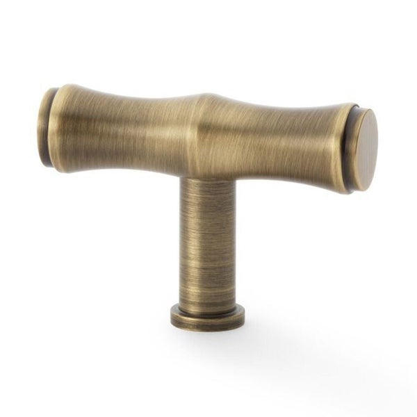 Alexander and Wilks Crispin Bamboo T-Bar Cupboard Knob 55mm - Available in Va... Carousel 1