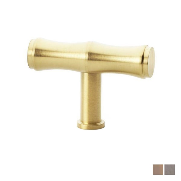 Alexander and Wilks Crispin Bamboo T-Bar Cupboard Knob 55mm - Available in Va... Carousel 2