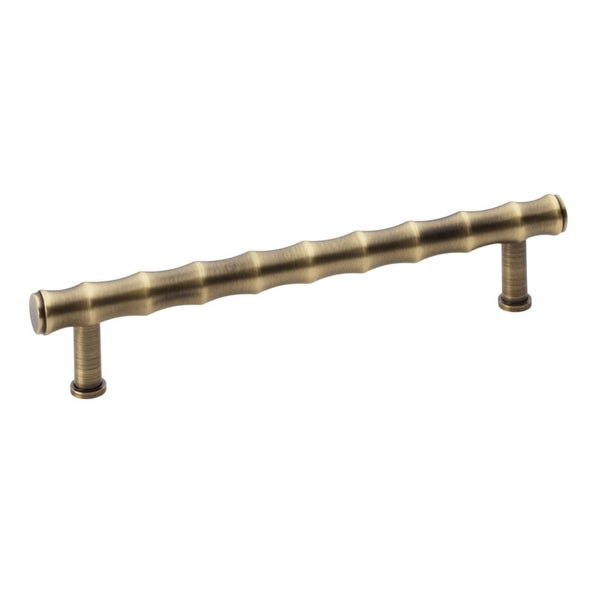 Alexander and Wilks Crispin Bamboo T-Bar Cupboard Pull Handle 160mm - Availab... Carousel 1