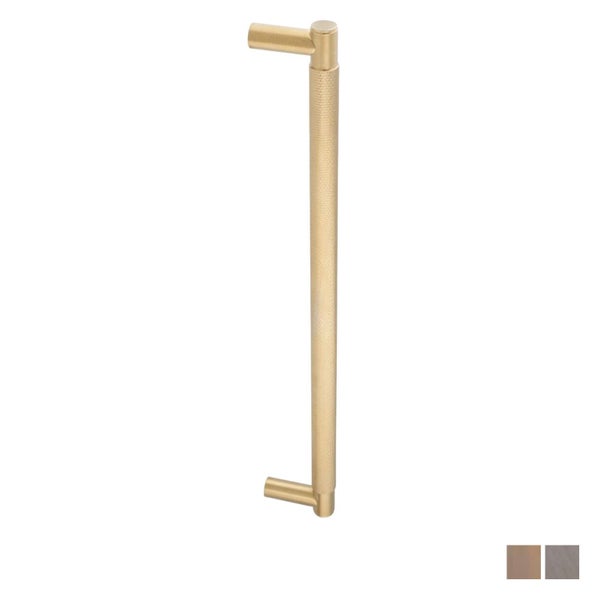 Alexander and Wilks Spitfire Diamond Knurled Pull Handle 450mm - Available in... Carousel 2