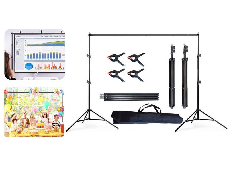 Background Backdrop Stand Adjustable Photo Studio Backdrop Stand (OVER STOCKED) Carousel 2