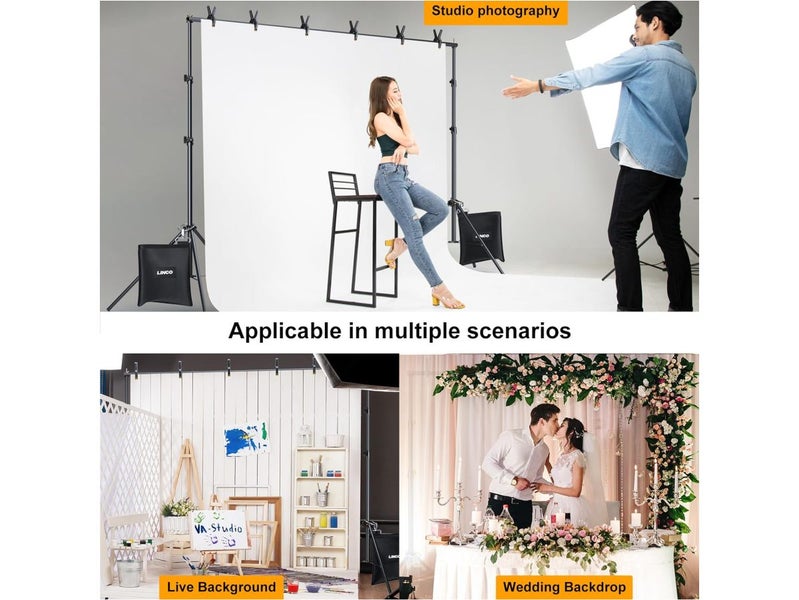 Background Backdrop Stand Adjustable Photo Studio Backdrop Stand (OVER STOCKED) Carousel 16