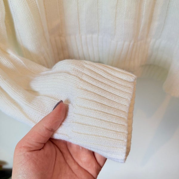 Spirit Sweater Pullover White Collared Knit Size 16 Carousel 5