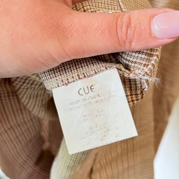 Cue Size 6 Plaid Dress Carousel 5