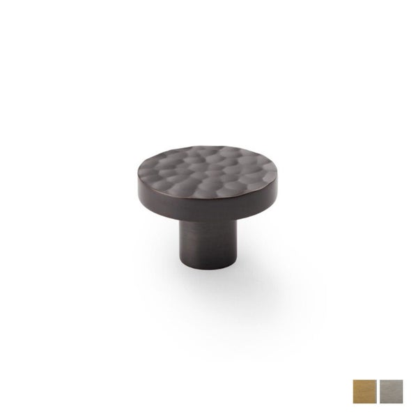 Alexander and Wilks Hanover Hammered Cupboard Cabinet Knob 38mm - Available i... Carousel 2