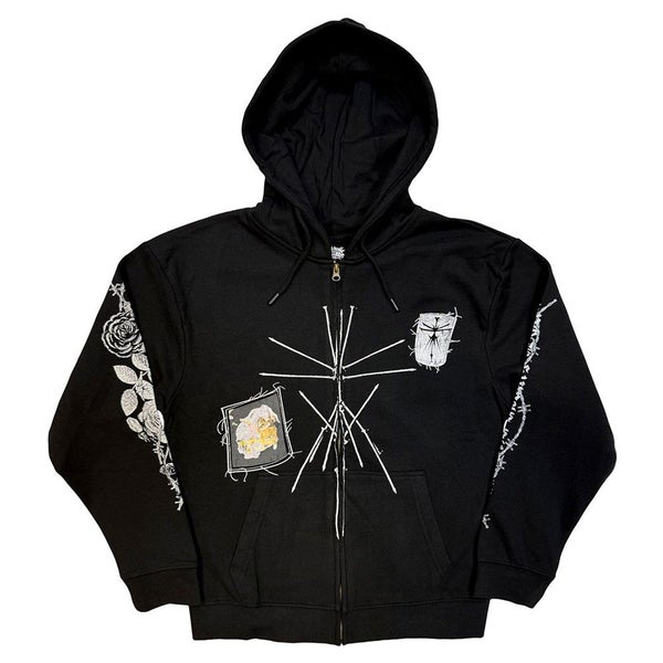 Bring Me The Horizon Nailed Symbol Zipped Hoodie Carousel 1