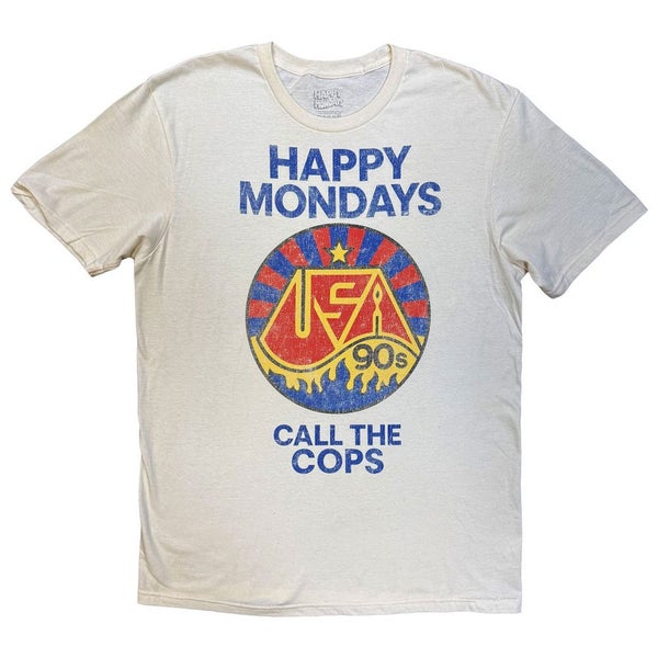 Happy Mondays Call The Cops T Shirt Carousel 1