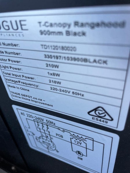 Kitchen Rangehood (900mm wide) Carousel 2