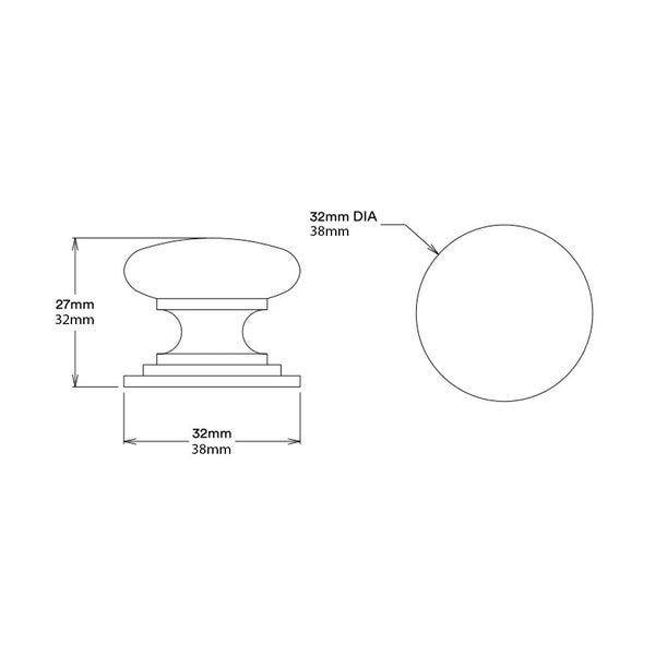 Iver Sarlat Cupboard Knob Handle - Available in Various Finishes and Sizes Carousel 5