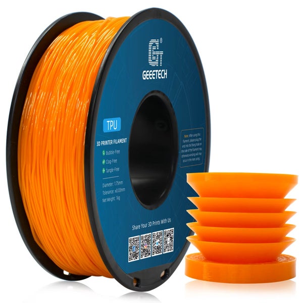 GEEETECH TPU-95A 1KG Orange 1.75mm 3D Printer Filament Carousel 1