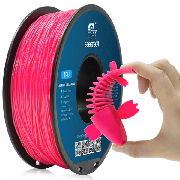 GEEETECH TPU-95A 1KG Pink 1.75mm 3D Printer Filament Carousel 1