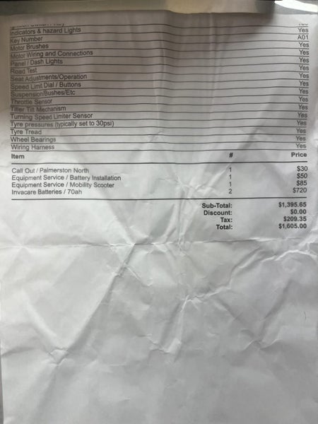 Mobility scooter: Invacare Comet Ultra Carousel 6