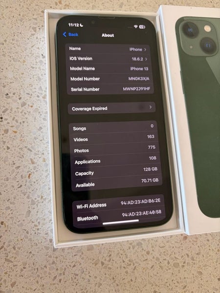 iPhone 13 128GB64238591712513112