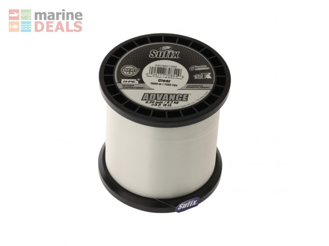 Sufix Advance H-PE Monofilament Clear 1000m 8.2kg… Carousel 1
