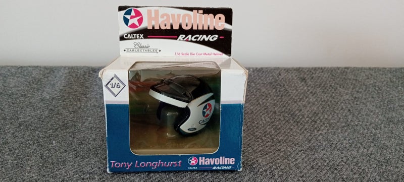 Tony Longhurst SBR/Caltex 1/6th Scale Mini Drivers helmet **Last Relist** Carousel 2