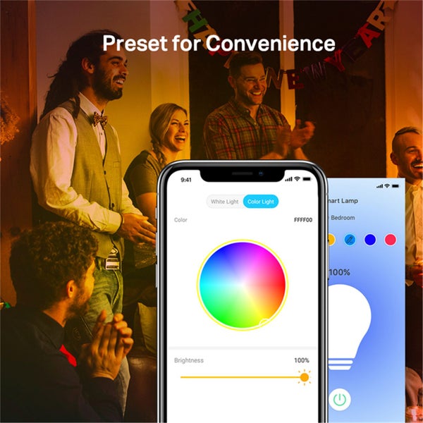 TP-Link Tapo L530E Smart Wi-Fi RGB LED Bulb, E27, 8.7W, 806 Lumens, 2500-6500K, Carousel 4