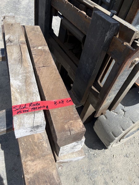 8.08 LM Large Size Solid Rata Timber – Mixed 145 × 105 mm (Kiln-Dried)64239264924803110