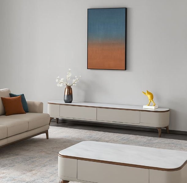 Santantara TV Stand,Entertainment Unit Carousel 3