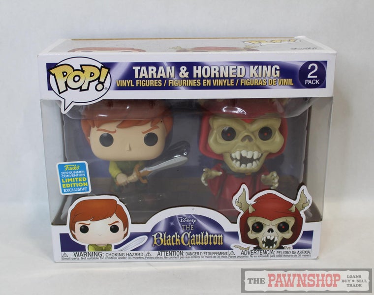Funko Pop Disney The Black Cauldron "Taran & Horned King" 2-Pack Vinyl Figures Carousel 2