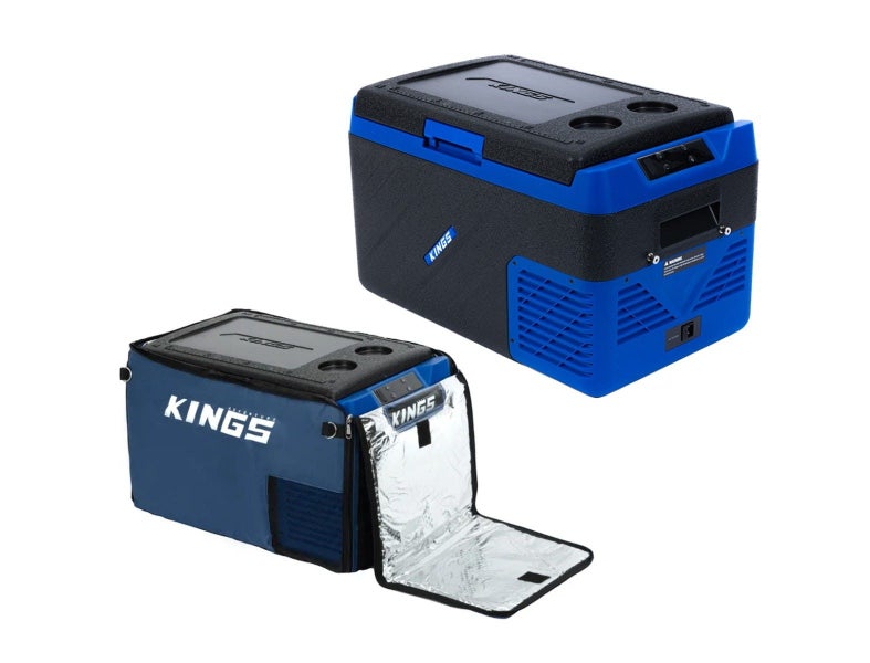 Kings Escape 30 Portable Camping Fridge / Freezer + Fridge Cover Carousel 1