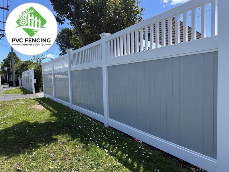 Mary-Closed-Top Privacy PVC Fence Combined Panel Kit 1800Hx2440W (Post L-2590mm) Carousel 1