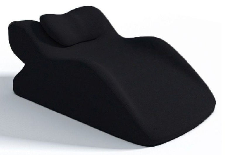 Ergonomic Memory Foam Reclining Pillow Prone Reading Cushion for Bed Sofa-Black Carousel 2