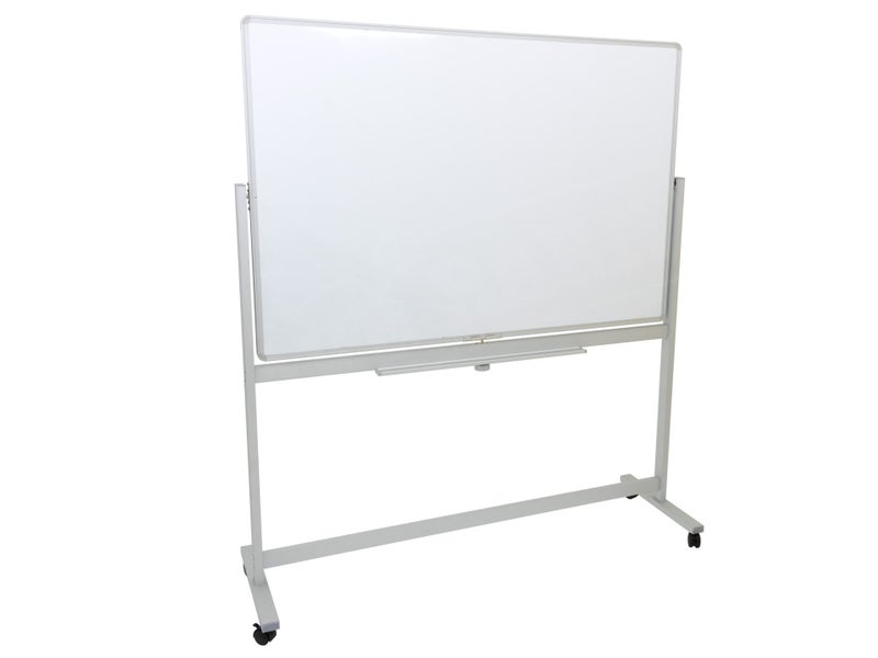 Whiteboard on Stand Mobile Double Sided White Board 1500 x 1000 Boards Carousel 1