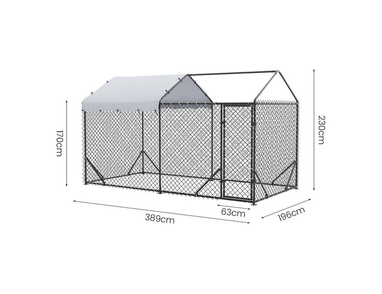 Outdoor Dog Run - 196x389x230cm, Carousel 5