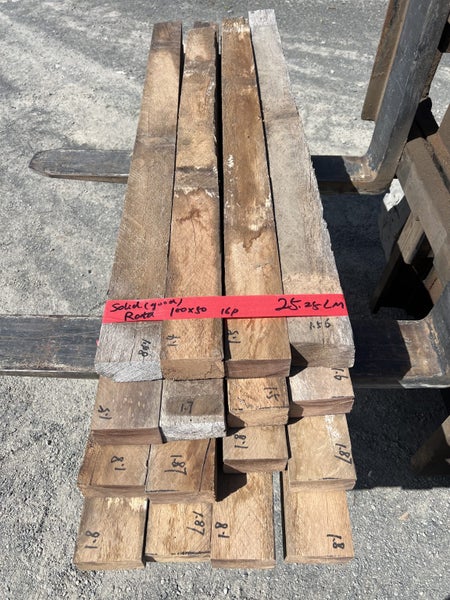 25.25 LM Solid Rata Timber – 100 × 50 mm (Kiln-Dried)64240766920451110