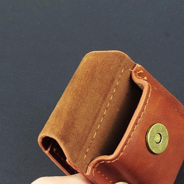 Leather Lighter Case Handmade Holster Belt Loop Clip Pouch Holder For Zippo Carousel 5