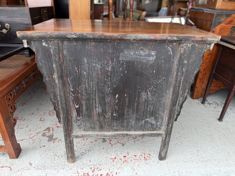 A Quality Early 20th Century Chinese Solid Elm Cabinet Carousel 20