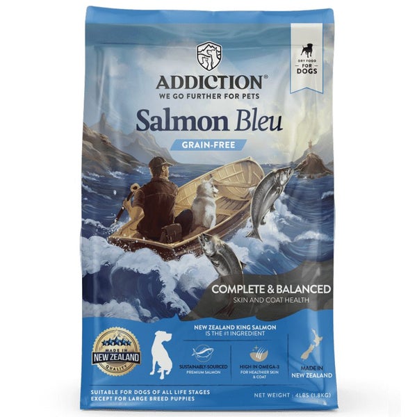 DOG FOOD ADDICTION GRAIN FREE SALMON BLEU 9KG Carousel 1