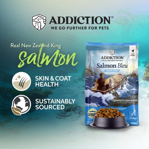 DOG FOOD ADDICTION GRAIN FREE SALMON BLEU 9KG Carousel 7