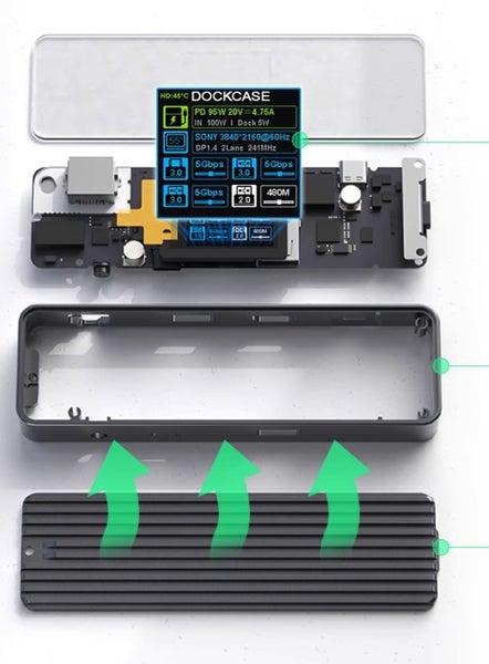 Dockcase USB-C Type-c Dongle 3.2 10Gbp/s 100W power deliver HUB Brand New Carousel 4