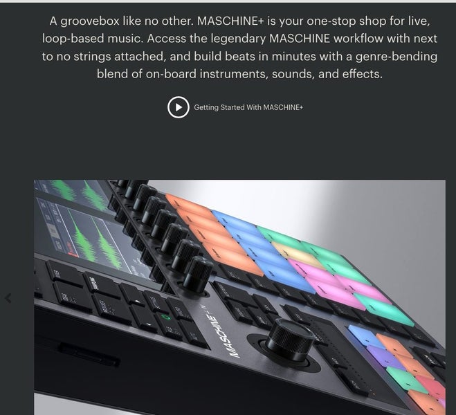 Maschine+ LaunchPad Drum Machine STANDALONE PRODUCTION AND PERFORMANCE Brand New Carousel 2